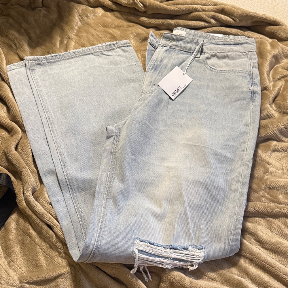 Light Blue Distressed Jeans